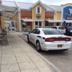 Cop’s caffeine fix caught on camera in Blue-spot