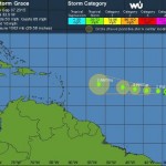 Tropical Storm Grace rolls across Atlantic