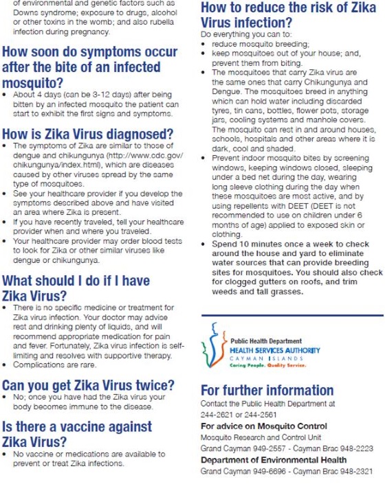 Zika virus fact sheet 2