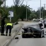 Inspector back on job after sports car smash