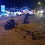 Political heckler flees crash scene