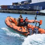 UK Navy brings new rescue boat for fire service