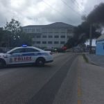 Car fire on GT waterfront snarls up traffic