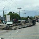 Trailer smashes car in another major collision