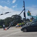 Key George Town traffic light system falls down