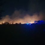 Fire crews battle East End bush blaze