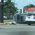 Firetruck swipes SUV at major GT junction