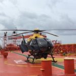 Police chopper rescues injured tanker crew member