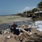 Over 30 tonnes of plastic rolls on to regional beach