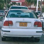 Police on lookout for stolen white Honda