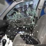 Thieves smash car windows to get at loot