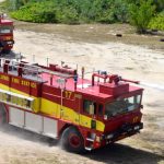 Fire crew returns to dump as hot spot smoulders