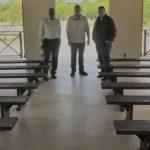 Airport arches recycled for garden classroom