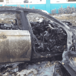 Car ignites after major crash