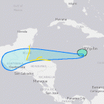 Tropical Storm Nana forms south of Jamaica