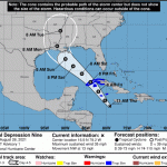 Storm warning issued as TD9 heads for Cayman