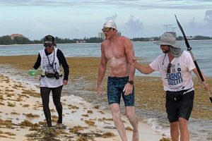 Historic Cayman swim highlights battle against plastic