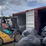 Two containers of recyclables shipped from the Brac