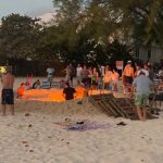Revellers get OK for huge fire on Governor’s Beach