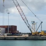 Both cranes break as port battles with aging equipment