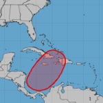 Storm brewing in southwestern Caribbean