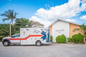 HSA ambulance moves to Bodden Town church