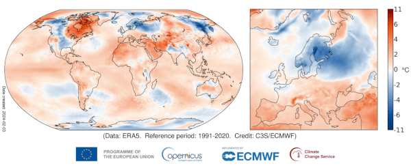 🌡️ January 2023 sets record as hottest ever, surpassing 1.5°C benchmark