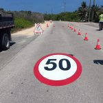NRA paints speed limits on road surfaces