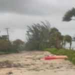 South Sound Road blocked and damaged by Beryl