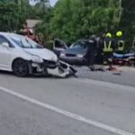 Four-car pile-up puts ten people in hospital